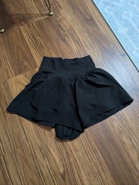 aerie Black Real Me Crossover Shorts